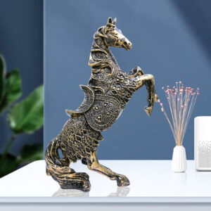 Antique Big Horse Showpiece for Home Decor (Polyresin) – 14 Inch