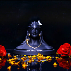 Adiyogi Idol Showpiece for Home Decor (Black) Polyresin – 3 Inch