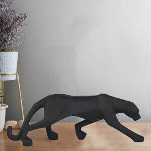 Jaguar Showpiece for Home Decor (Black) Polyresin – 3 Inch