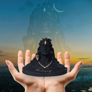 Adiyogi Idol Showpiece for Home Decor (Black) Polyresin – 5 Inch