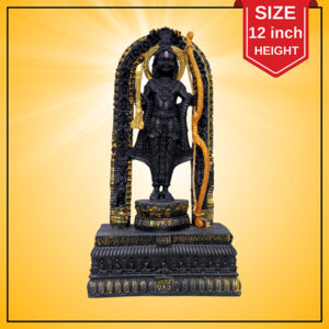 Ram Lalla Idol Showpiece for Home Decor (Black) Polyresin – 12 Inch