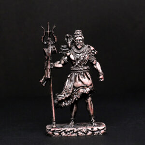 Lord Shiva Idol Statue Especially for Car Dashboard (Antique White) Polyresin - 5 Inch