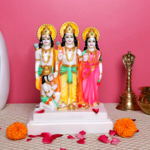 Ram Darbar Idol Showpiece for Home Decor (Multicolor) Marble – 9.5 Inch