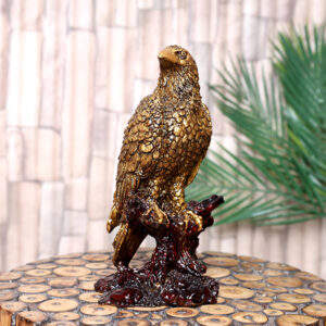 Mighty Eagle Showpiece for Home Decor (Antique) Polyresin – 8 Inch