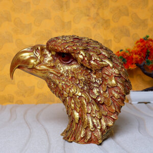 Eagle Face Showpiece for Home Decor (Antique) Polyresin – 8.5 Inch
