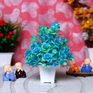 Green Artificial Plant Showpiece for Home Decor (Plastic) – 7 Inch