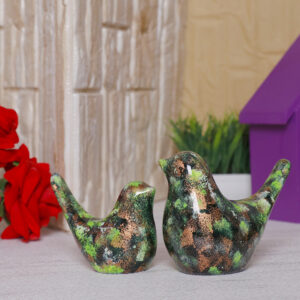 Creative Love Birds Showpiece for Home Decor (Multicolor) Polyresin – 3.5 Inch