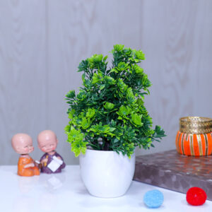 Artificial Plant Showpiece for Home Decor (Plastic) – 5.5 Inch