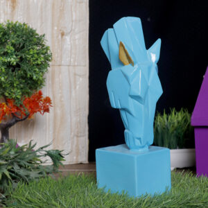 Grazing Horse Showpiece for Home Decor (Blue) Polyresin – 10 Inch