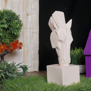 Grazing Horse Showpiece for Home Decor (Cream) Polyresin – 10 Inch