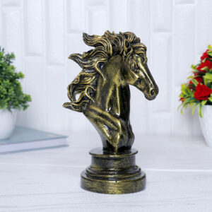 Antique Chess Horse Showpiece for Home Decor (Antique) Polyresin – 8 Inch