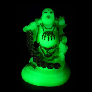 Laughing Buddha Wealth Figurine with Radium Light