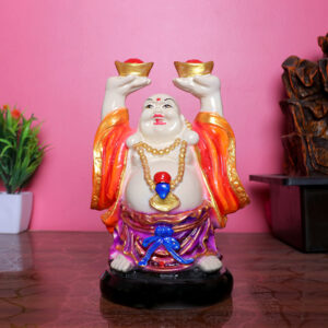 Multicolor Laughing Buddha Statue for Wealth & Luck