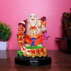 Multicolor Laughing Buddha Idol for Wealth & Luck