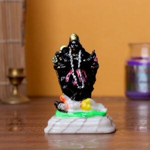 Sacred Kali Mata Idol – 9 cm (H) x 6 cm (L) x 5 cm (D) | Resin Statue for Home & Temple
