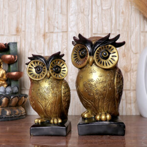 Owl Showpiece (Set of 2)- 7 inch