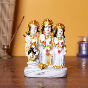 Lord Ram Darbar Idol – Multicolor Resin Statue (11 cm H) for Home Temple & Office Décor