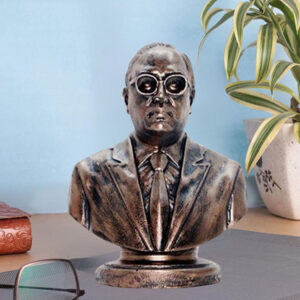 Dr. B.R. Ambedkar Bust Antique Bronze Idol - 5 inch