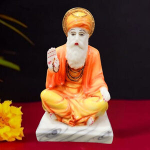 Guru Nanak Dev Ji Idol Showpiece Figurine Statue (Marble) - 8 Inch
