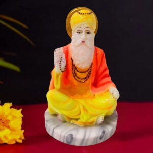 Guru Nanak Dev Ji Idol Showpiece Figurine Statue (Marble) - 8 Inch