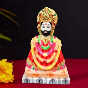 Khatu Shyam Idol Showpiece Figurine Statue (Marble) – 10 Inch