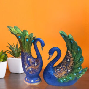 Peacock Flower Pot for Home Decor (Polyresin) -12 Inch