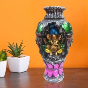 Lord Ganesh Flower Pot for Home Decor (Polyresin) -15 Inch
