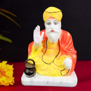 Guru Nanak Dev Ji Idol Showpiece Figurine Statue (Marble) -12 Inch