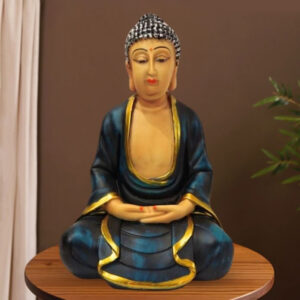 Meditating Buddha Statue Spiritual Resin Sculpture for Home -12 Inch