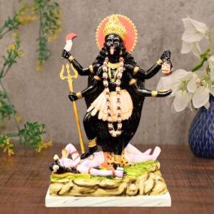 Goddess Kali Mata idol Sculpture Statue for Home Decor (Marble) – 15 Inch