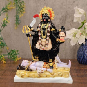 Goddess Kali Mata idol Sculpture Statue for Home Decor (Marble) – 12 Inch