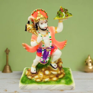 Lord Hanuman idol Sculpture Statue for Home Decor (Marble) – 8 Inch