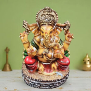 Lord Ganesh idol showpiece for home and office (Marble) -12 inch