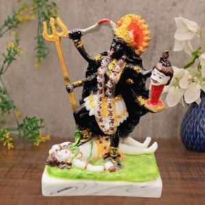 Goddess Kali Mata idol Sculpture Statue for Home Decor (Marble) – 8 Inch