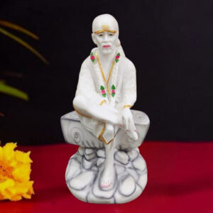 Sai Baba Idol Divine Marble Statue for Home & Office - 15 inch