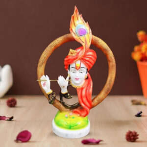 Lord Krishna idol showpiece for home decor (Marble) – 20 inch