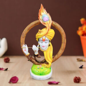 Lord Krishna idol showpiece for home decor (Marble) – 20 inch
