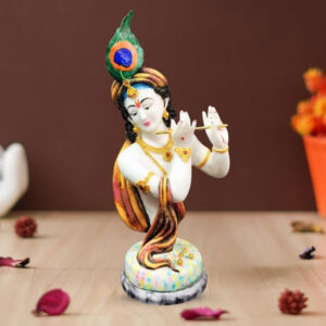 Lord Krishna idol showpiece for home decor (Marble) – 20 inch
