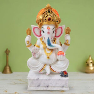 Lord Ganesh idol showpiece for home and office (Marble) -18 inch (Copy)