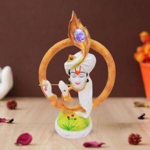 Lord Krishna idol showpiece for home decor (Marble) – 20 inch