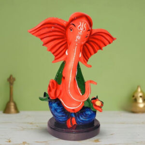 Lord Ganesh idol showpiece for home and office (Marble) -15 inch