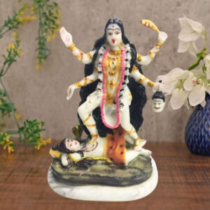 Goddess Kali Mata idol Sculpture Statue for Home Decor (Marble) – 12 Inch