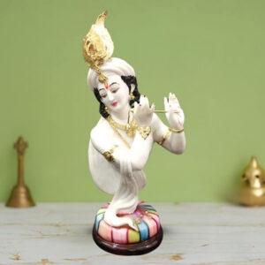 Lord Krishna idol showpiece for home decor (Marble) – 20 inch