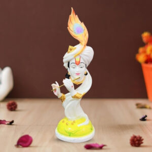 Lord Krishna idol showpiece for home decor (Marble) – 20 inch
