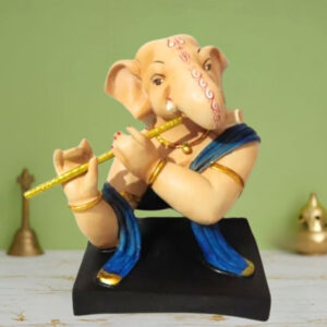 Lord Ganesh idol showpiece for home and office (Marble) -12 inch