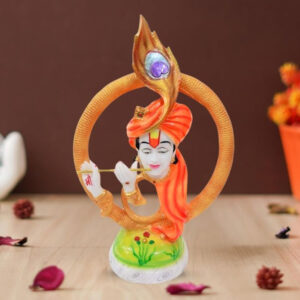 Lord Krishna idol showpiece for home decor (Marble) – 20 inch