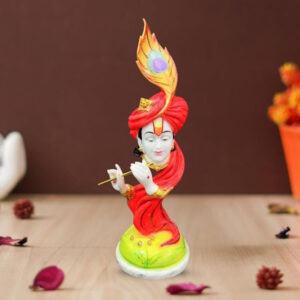 Lord Krishna idol showpiece for home decor (Marble) - 20 inch