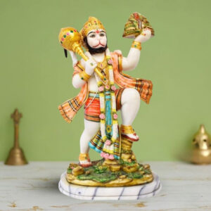 Lord Hanuman Idol Marble Sculpture - 8 Inch