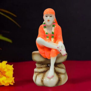 Sai Baba Idol Divine Marble Statue for Home & Office - 6 inch