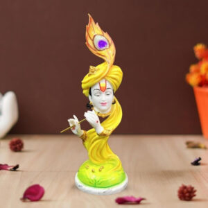 Lord Krishna idol showpiece for home decor (Marble) - 20 inch